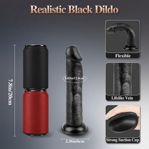 Corset Strap On Harness for Couples, Adjustable Waist & Thigh Straps with Compatible Dildo Set