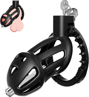 Male Chastity Cage Sex Toys with 8-Size Adjustable Cock Ring Adult Toys for Men Beginners