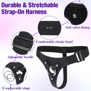 Strap On Dildo Harness Adult Sex Toys for Women Men Pegging Dildo Double-Sided Strapon with Dual O-Rings