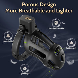 Male Chastity Cage Sex Toys with 8-Size Adjustable Cock Ring Adult Toys for Men Beginners