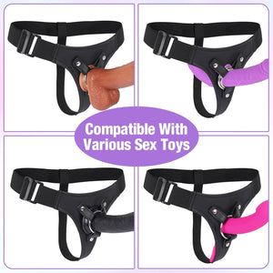 Strap On Dildo Harness Adult Sex Toys for Women Men Pegging Dildo Double-Sided Strapon with Dual O-Rings