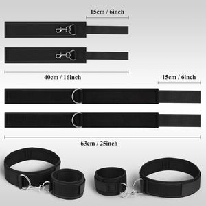 Sex Bondage Sex Toys Wrist & Thigh Cuffs BDSM Restraints Set Leg Straps Handcuffs for Couple SM Game Play