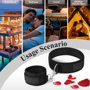 Sex Bondage Sex Toys Wrist & Thigh Cuffs BDSM Restraints Set Leg Straps Handcuffs for Couple SM Game Play