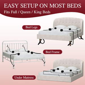 BDSM Bed Restraints & Hands-Free Wearable Panty Vibrator, Rose App Controlled Clitoral Stimulator