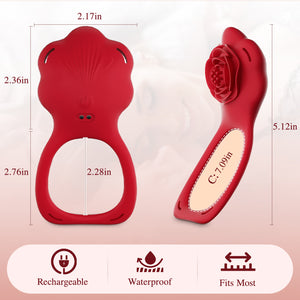 BDSM Bed Restraints & Hands-Free Wearable Panty Vibrator, Rose App Controlled Clitoral Stimulator
